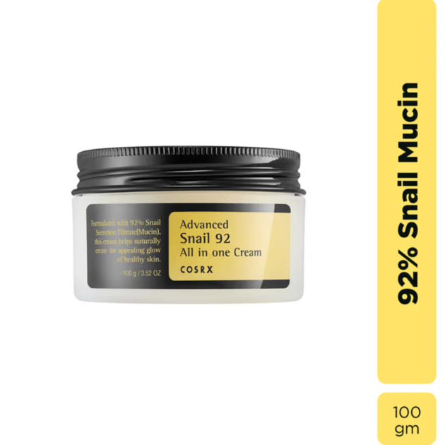 COSRX Advanced Snail Mucin 92 All In One Cream with Hyaluronic Acid (100gm)