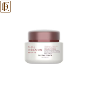 The Face Shop Pomegranate & 10% Collagen Korean Beauty Moisturizer - Anti Aging Day & Night Cream (50ml)