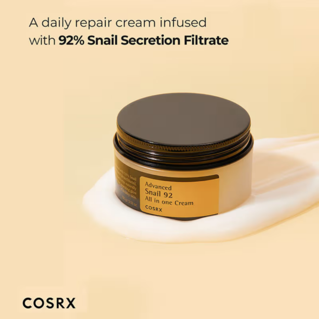 COSRX Advanced Snail Mucin 92 All In One Cream with Hyaluronic Acid (100gm) - Image 2