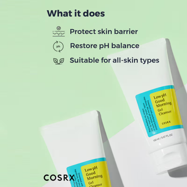 COSRX Low pH Good Morning Gel Cleanser (150ml) - Image 3