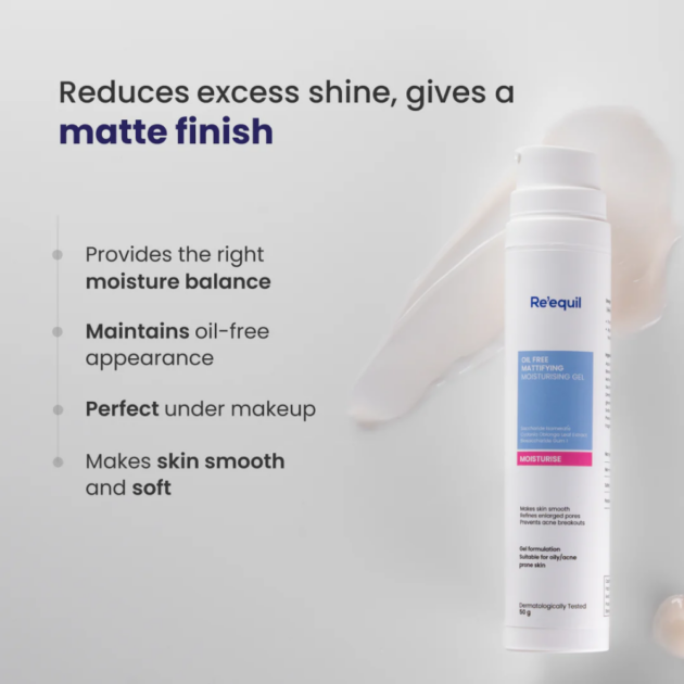 Re'equil Oil Free Mattifying Moisturising Gel (50g) - Image 5