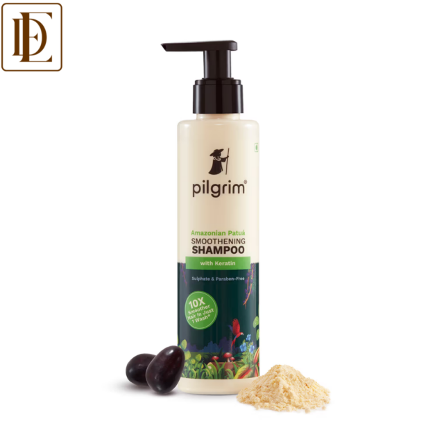 Pilgrim Patua & 10X Keratin Smoothening Shampoo For Dry & Frizzy Hair (200ml)