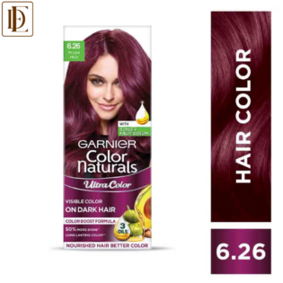 Garnier Hair Colouring Creme Shade: 6.26 Plum Red (55ml+50gm)