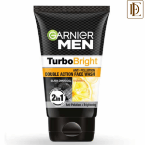 Garnier Men Turbo Bright Double Action Face Wash Deep Cleansing Anti Pollution Face Wash (100g)