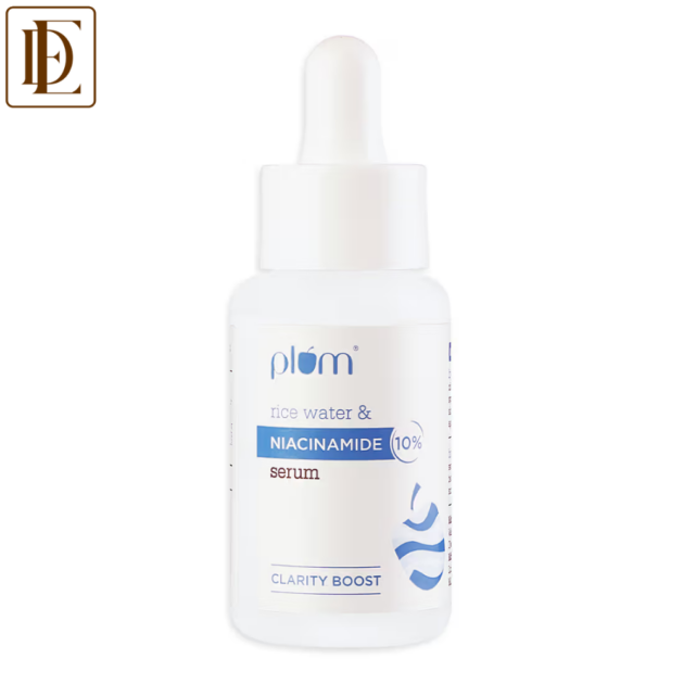 Plum 10% Niacinamide Brightening Face Serum With Rice Water & Ferment - Fades Blemishes & Acne Marks