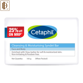 Cetaphil Cleansing Moisturizing Syndet Bar (100g)
