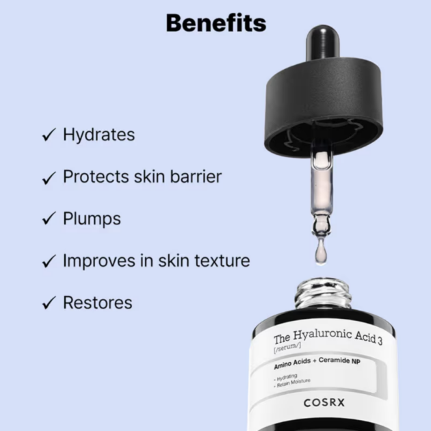 COSRX The Hyaluronic Acid 3 Serum (20ml) - Image 2