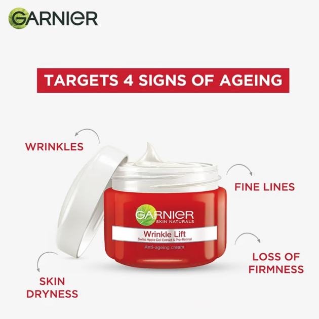 Garnier Skin Naturals, Wrinkle Lift Anti-Ageing Cream (18g) - Image 2