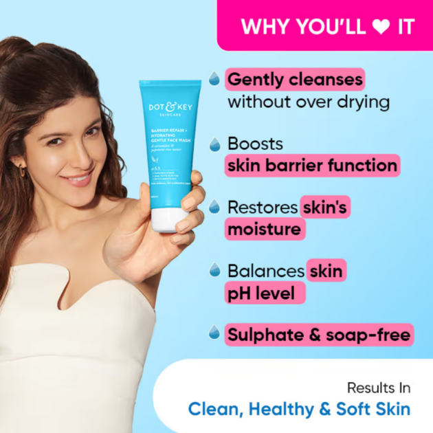 Dot & Key Barrier Repair + Hydrating Gentle Face Wash - Image 2