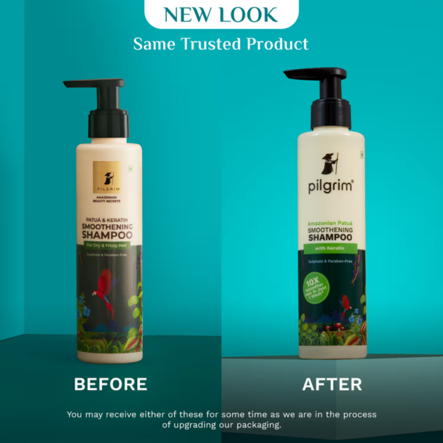 Pilgrim Patua & 10X Keratin Smoothening Shampoo For Dry & Frizzy Hair (200ml) - Image 2