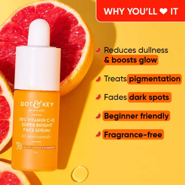 Dot & Key 10% Vitamin C + E Face Serum With 5% Niacinamide, Fights Pigmentation & Dark Spots - Image 2