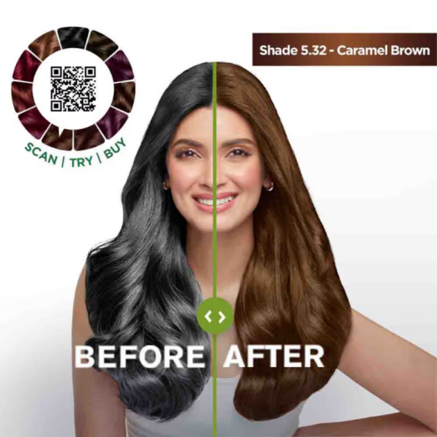Garnier Hair Colouring Creme Shade:5.32 Caramel Brown (70ml + 60gm) - Image 3