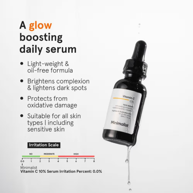 Minimalist 10% Vitamin C Serum For Face For Illuminating (30ml) - Image 3