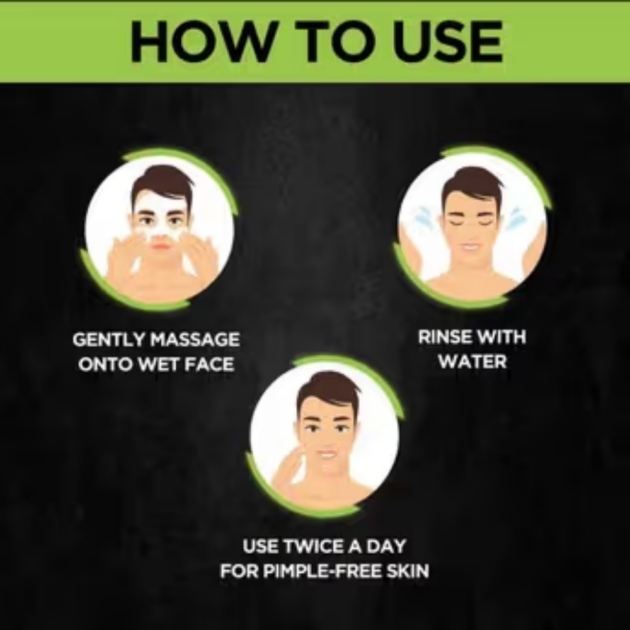 Garnier Men AcnoFight Anti Pimple Face Wash (100g) - Image 4