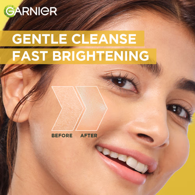 Garnier Bright Complete Vitamin C Gel Facewash (100g) - Image 4
