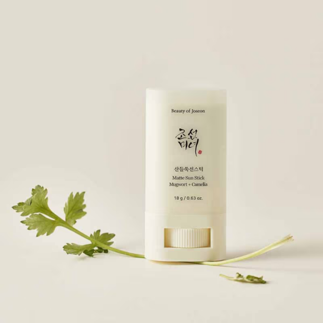 Beauty Of Joseon Matte Sunscreen Stick Mugwort + Camelia SPF 50 PA++++ (18g) - Image 4