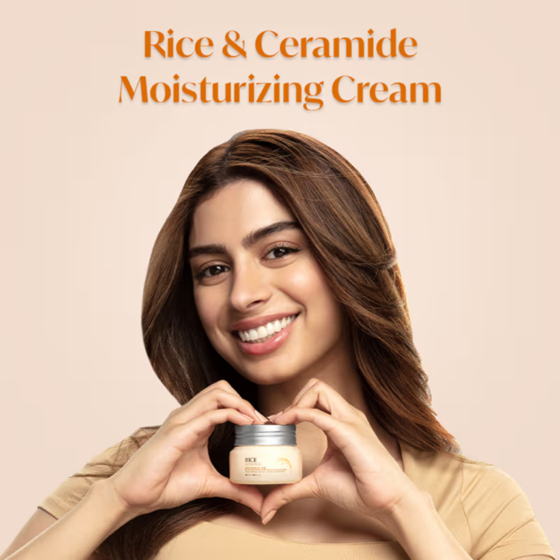 The Face Shop Rice & Ceramide Moisturizer - Korean Day Cream for Barrier Repair & Glass Skin Glow (50ml) - Image 3