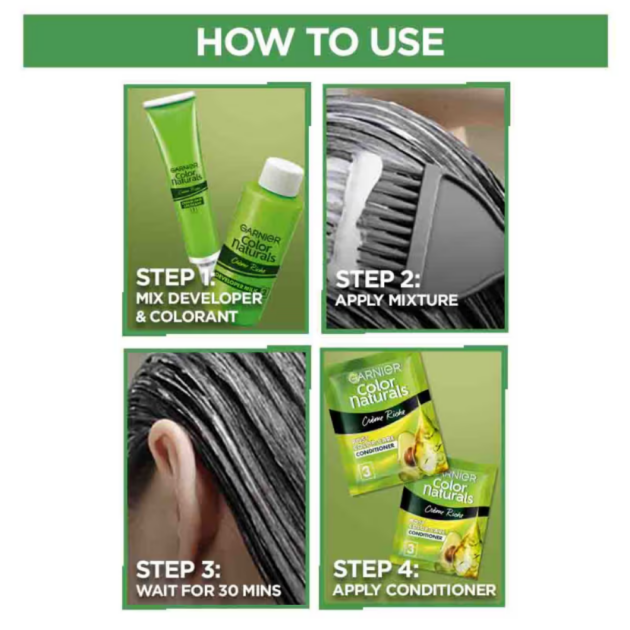Garnier Hair Colouring Creme Shade:5.32 Caramel Brown (70ml + 60gm) - Image 5