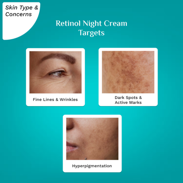 Pilgrim Retinol Night Cream with Vitamin C & Hyaluronic Acid (50g) - Image 5