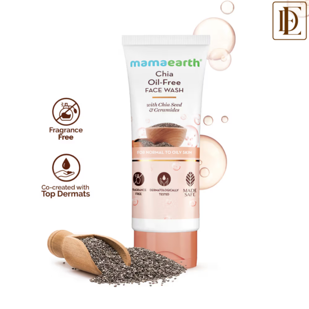 Mamaearth Chia Seed & Ceramides Oil-Free Face Wash (100ml)