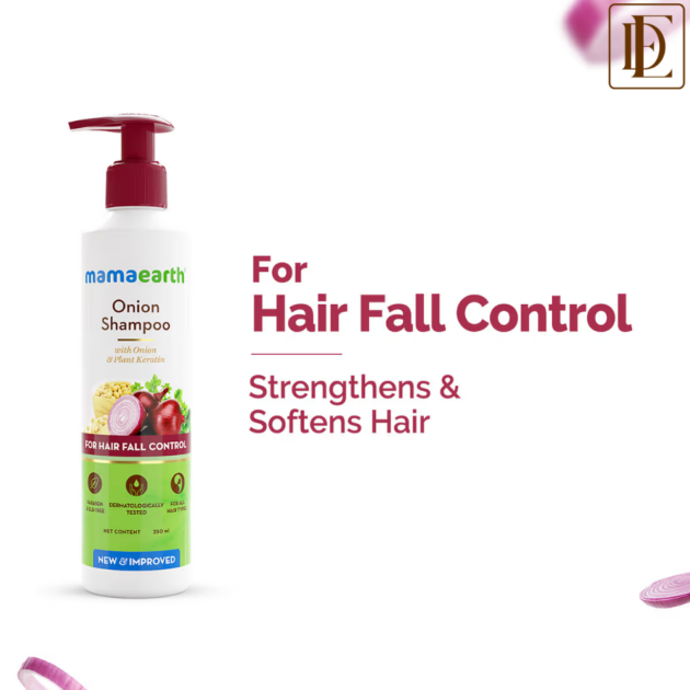 Mamaearth Onion Shampoo for Anti Hair Fall & Hair Growth with Onion Oil & Plant Keratin