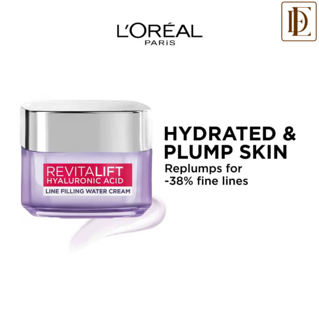 Loreal Paris Revitalift Hyaluronic Acid Line Filling Water Cream With Ceramides