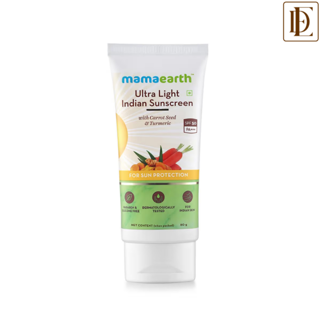 Mamaearth Ultra Light Indian Sunscreen Spf50 Pa++++ (80gm)