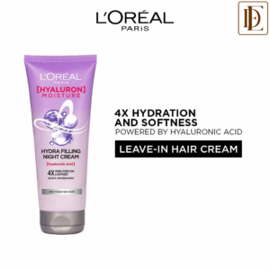 L'Oreal Paris Hyaluron Moisture Anti-frizz Leave-in Night Cream (180ml)