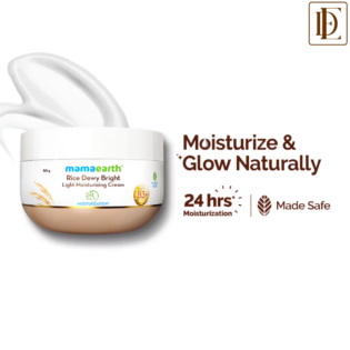 Mamaearth Rice Dewy Bright Light Moisturizing Cream (50g)
