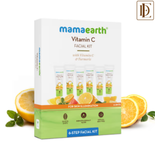 Mamaearth Vitamin C Facial Kit With Vitamin C & Turmeric For Skin Illumination (60g)