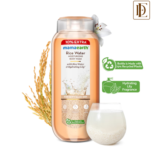 Mamaearth Rice Water Moisturizing Body Wash (275ml)