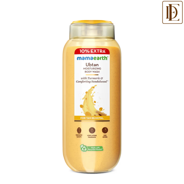 Mamaearth Ubtan Moisturizing Body Wash With Turmeric & Saffron (275ml)
