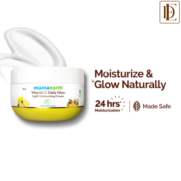Mamaearth Vitamin C Daily Glow Light Moisturizing Cream (50g)