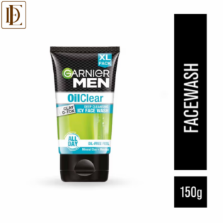 Garnier Men Oil Clear Clay D - Tox Facewash (150g)