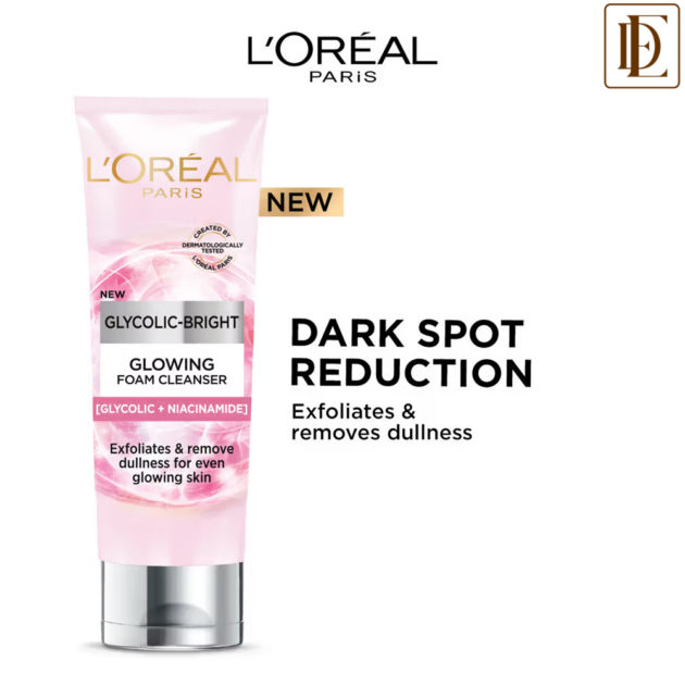 L'Oreal Paris Glycolic Bright Daily Foaming Face Cleanser