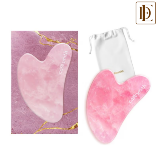 Caresmith Bloom Rose Quartz Gua Sha Face Massage Tool Face Massager for Women (1Pcs)