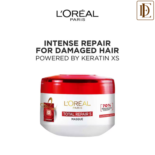 L'Oreal Paris Total Repair 5 Hair Masque With Protien + Ceramide (200gm)
