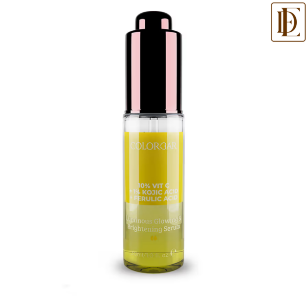 Colorbar Luminous Glowing & Brighteing Serum (10% Vit C + 1% Kojic Acid + Ferulic Acid) (30ml)