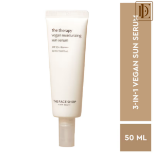 The Face Shop Vegan Korean Sunscreen Serum SPF 50+ PA++++ with Niacinamide & No White Cast (50ml)