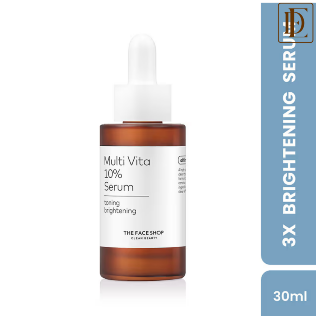 The Face Shop Alltimate Multi Vita 10% Serum - Vitamin C Brightening & Illuminating Korean Skincare (30ml)