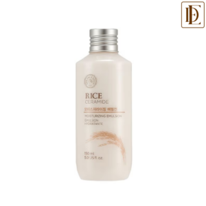 The Face Shop Rice & Ceramide Emulsion - Korean Brightening Moisturizer/Cream for Dull & Dry Skin (150ml)