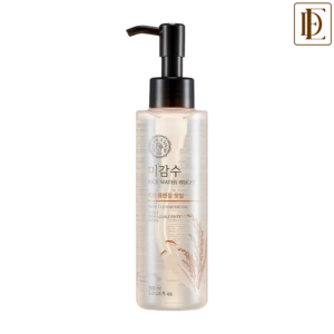 The Face Shop Rice Water Bright Rich Cleansing Oil - Gentle Korean Makeup Remover for Heavy Makeup (150ml)