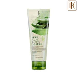 The Face Shop Jeju Aloe Fresh Soothing Foam Cleanser, Gel To Foam Hydrating & Cooling Face Wash (150ml)