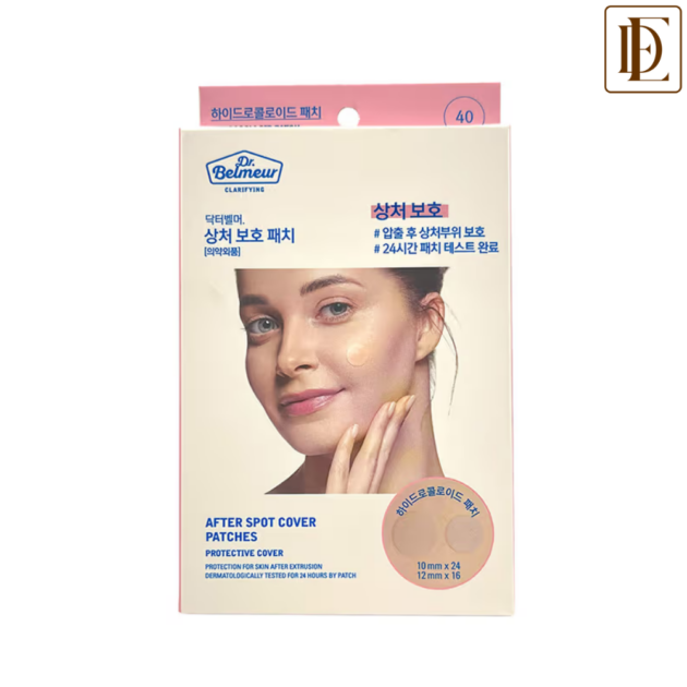 The Face Shop Dr.Belmeur Salicylic Acid Clarifying Spot Cover Korean Pimple Patches for Acne Healing (40pcs)