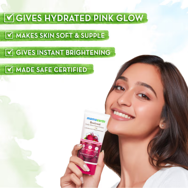 Mamaearth Beetroot Daily Glow Face Cream (80g) - Image 2