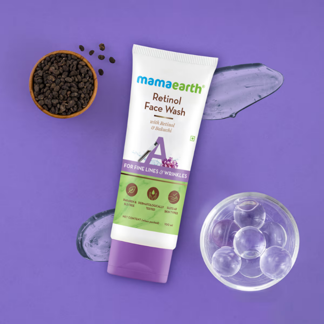 Mamaearth Retinol Face Wash With Retinol & Bakuchi (100ml) - Image 2