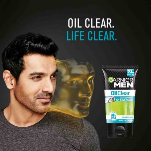 Garnier Men Oil Clear Clay D - Tox Facewash (150g) - Image 2