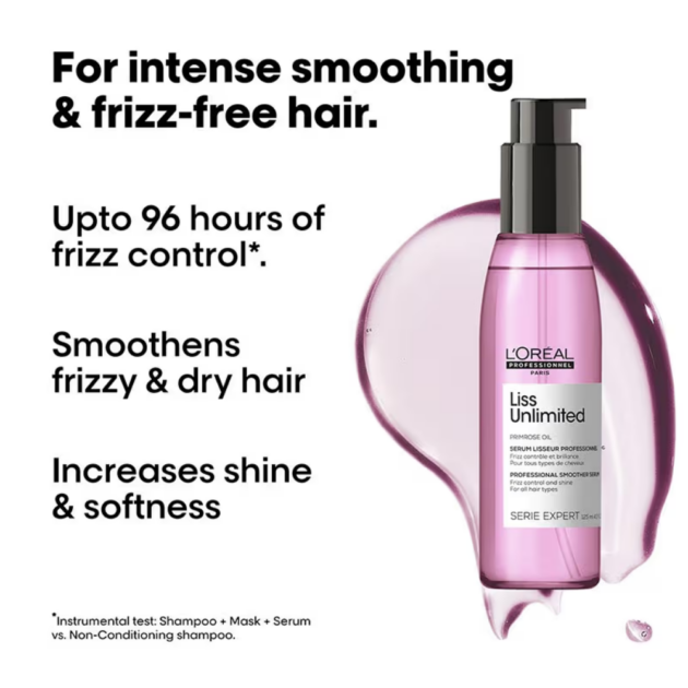 L'Oreal Professionnel Liss Unlimited Leave-In Hair Serum (125ml) - Image 2