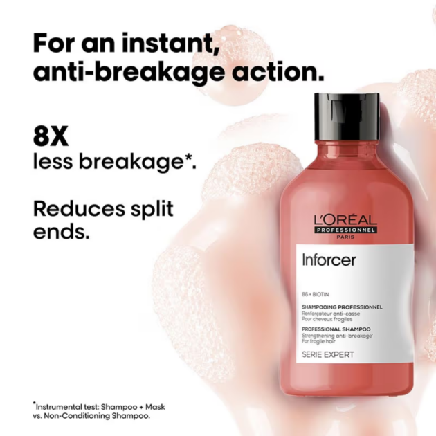 L'Oreal Professionnel Inforcer Shampoo for Reduced Hair Breakage (300ml) - Image 2