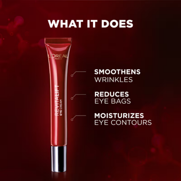 L'Oreal Paris Revitalift Triple Action Anti-Aging Eye Cream (15ml) - Image 2